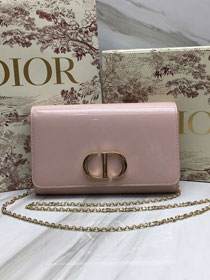 Dior original patent calfskin 30 montaigne pouch S2059 pink