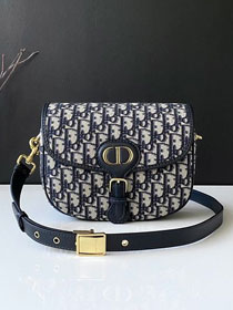 2020 Dior original canvas medium bobby bag M9319 dark blue 