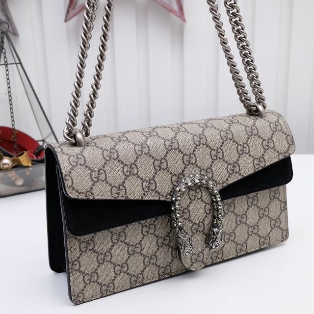 GG original canvas dionysus small shoulder bag 499623 black