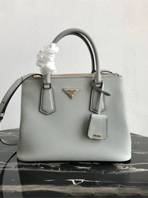 Prada original galleria saffiano leather medium tote bag 1BA232 grey