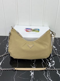 Prada re-edition 2006 nylon bag 1BH172 apricot