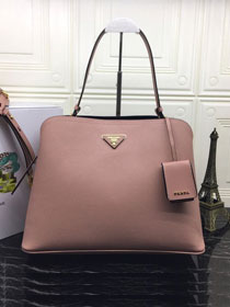 Prada original saffiano leather matinee handbag 1BA249 nude