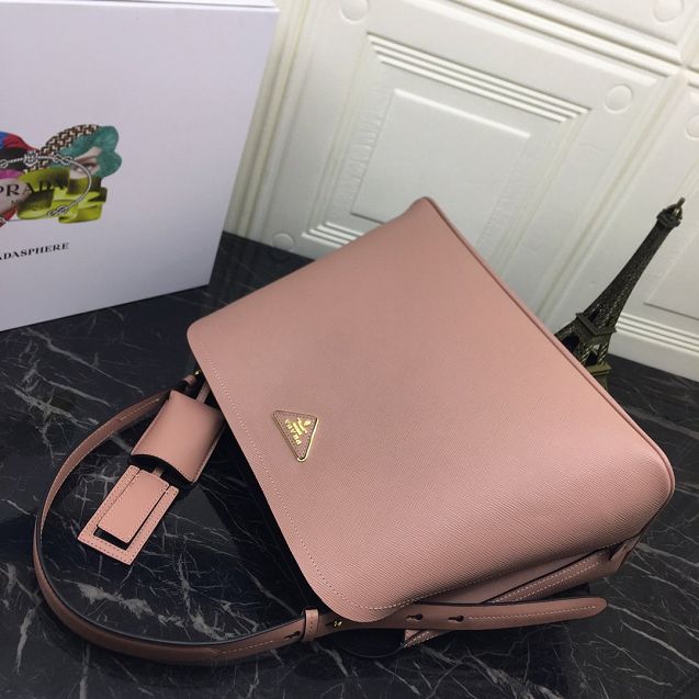 Prada original saffiano leather matinee handbag 1BA249 nude