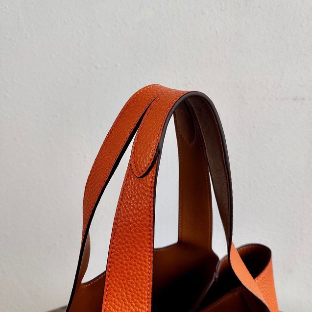 Prada original grained calfskin handbag 1BG335 orange