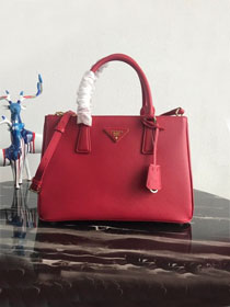 Prada original saffiano leather medium tote bag 1BA1801 red