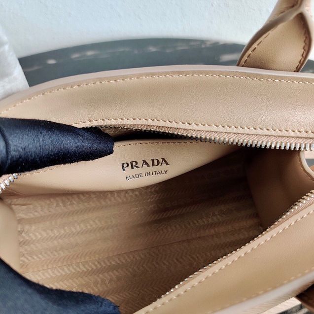 Prada original saffiano leather small monochrome bag 1BA269 apricot