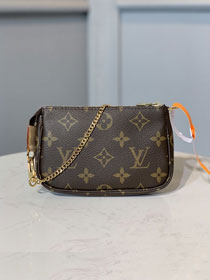 Louis vuitton origianl handmade monogram mini pochette accessoires M58009