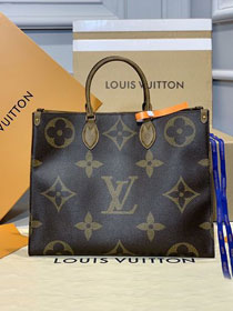 Louis vuitton original handmade monogram giant canvas onthego tote bag M44576