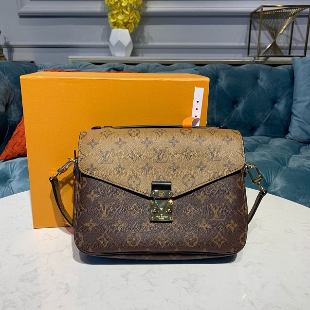 Louis vuitton original handmade monogram reverse pochette metis m41465