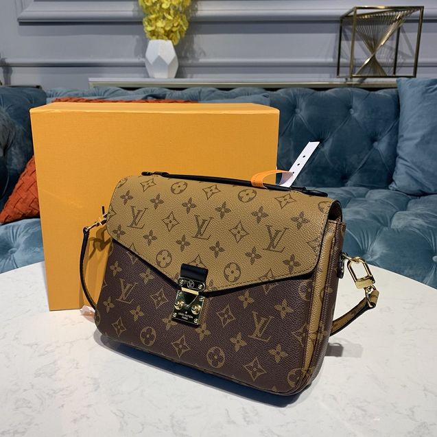 Louis vuitton original handmade monogram reverse pochette metis m41465