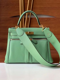 Hermes handmade original calfskin lakis kelly bag K00032-2