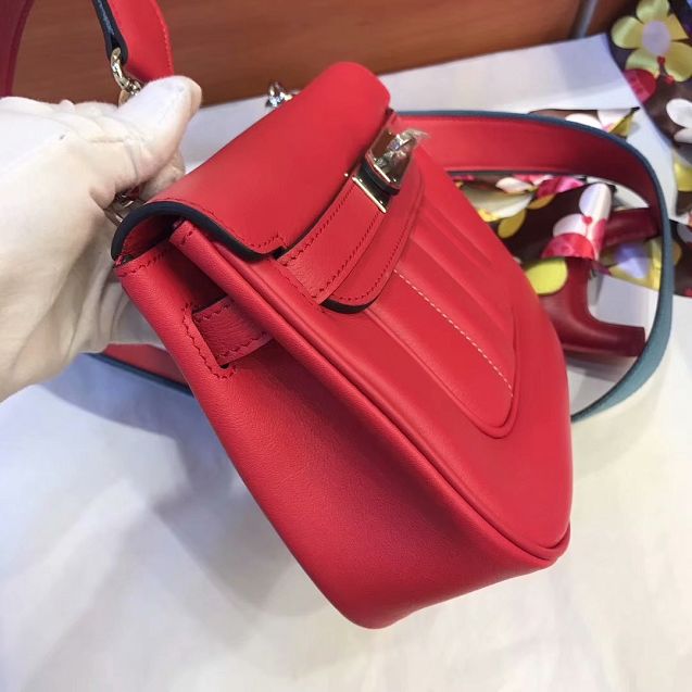 Hermes original swift calfskin berlin bag BL0020 red