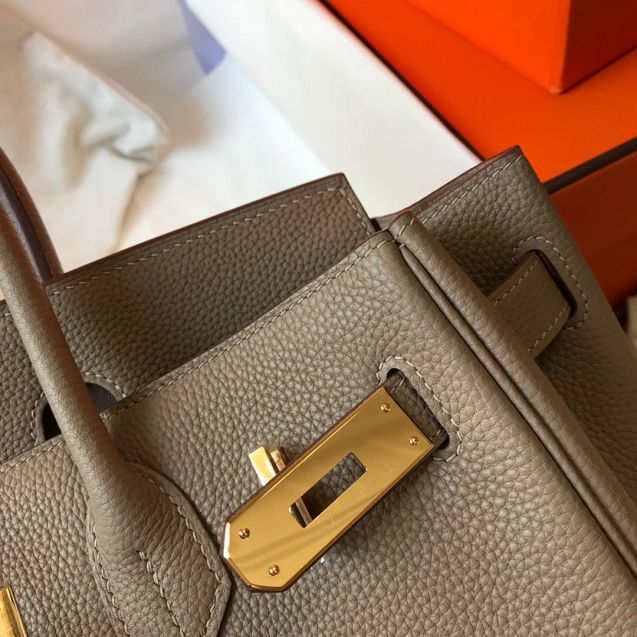 Hermes original togo leather birkin 30 bag H30-1 grey