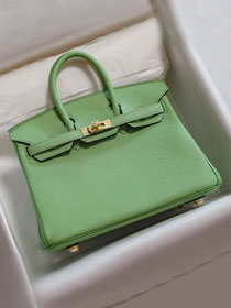 Hermes original togo leather birkin 35 bag H35-1 vert criquet