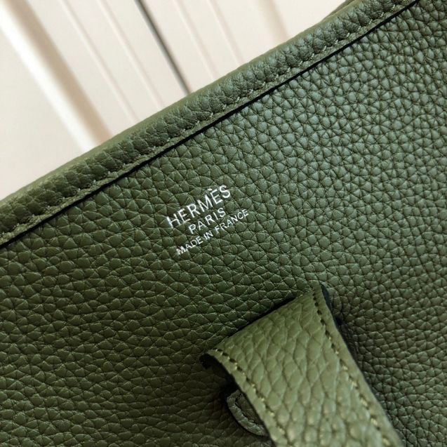 Hermes original togo leather evelyne pm shoulder bag E29 canopee