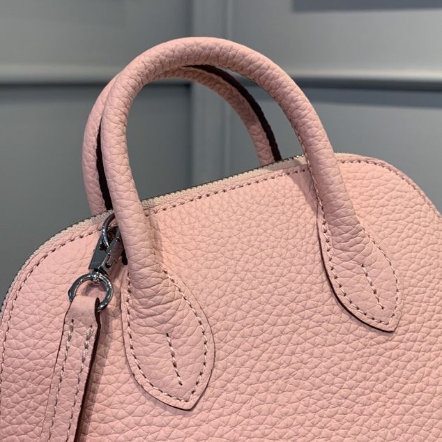 Hermes original togo leather mini bolide bag H018 light pink