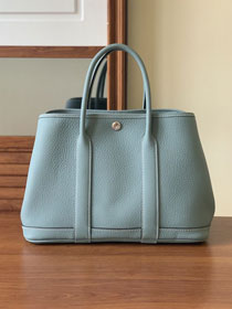 Hermes original calfskin garden party 36 bag G0360 light blue