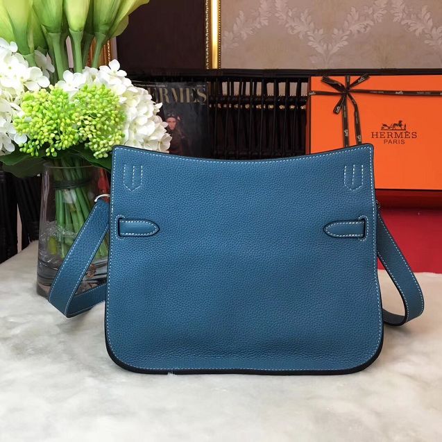 Hermes original calfskin jypsiere bag J034 blue