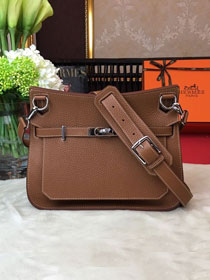 Hermes original calfskin jypsiere bag J034 coffee