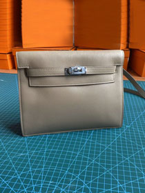 Hermes original evercolor leather kelly danse bag KD022 trench