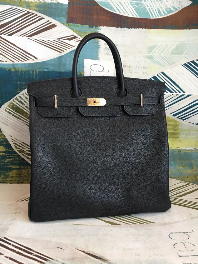 Hermes handmade original togo leather hac birkin 40 bag HB0023 black