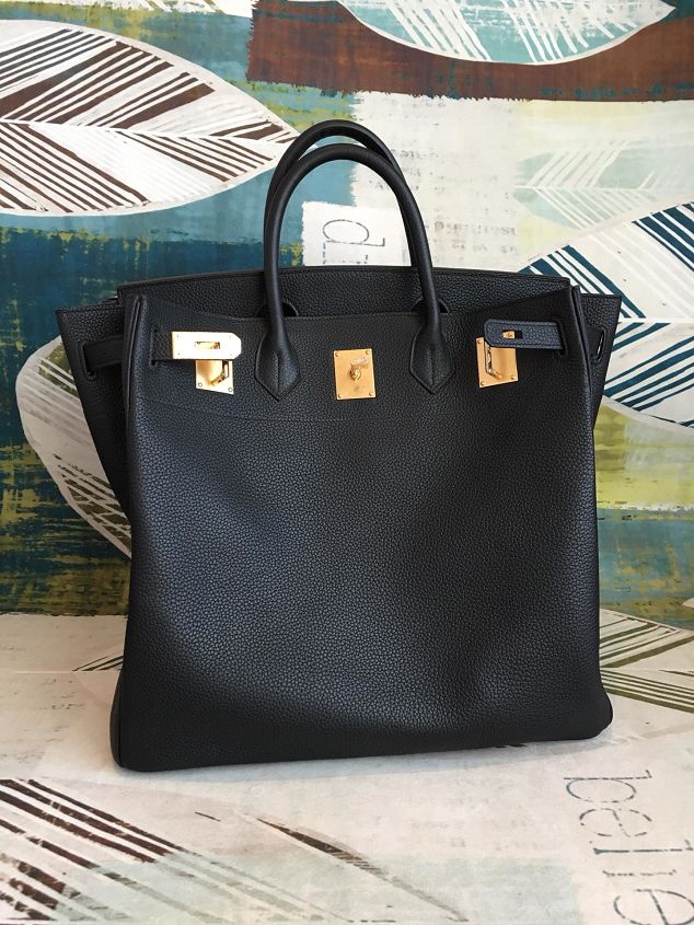 Hermes original togo leather hac birkin 40 bag HB0023 black