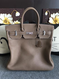 Hermes handmade original togo leather hac birkin 40 bag HB0023 grey