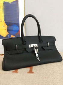 Hermes original calfskin birkin 42 shoulder bag BK0058  black