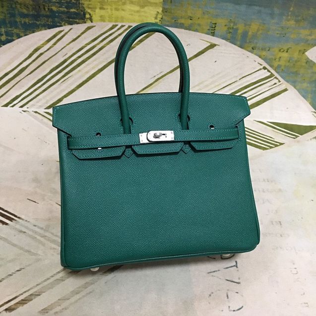 Hermes original epsom leather birkin 35 bag H35-3 peacock green