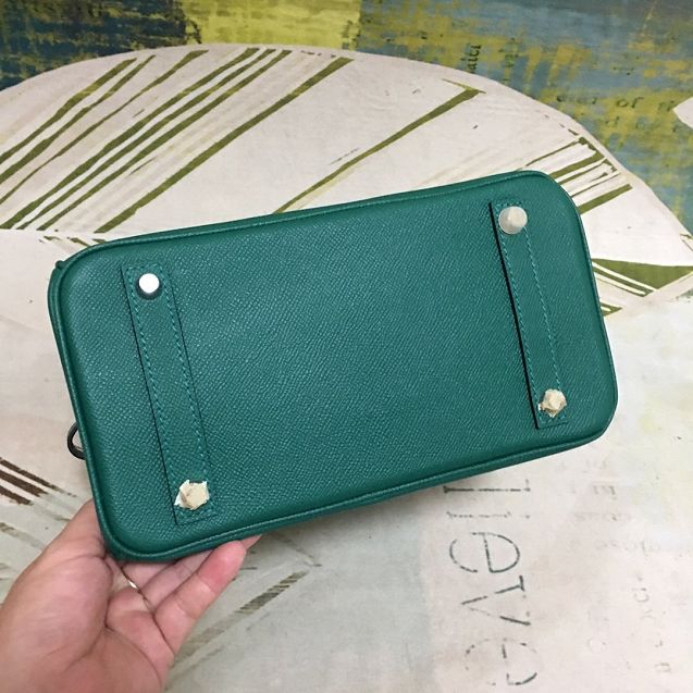 Hermes original epsom leather birkin 35 bag H35-3 peacock green