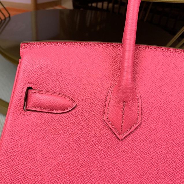 Hermes original epsom leather birkin 30 bag H30-3 rose lipstick