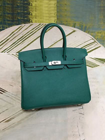 Hermes original epsom leather birkin 30 bag H30-3 peacock green