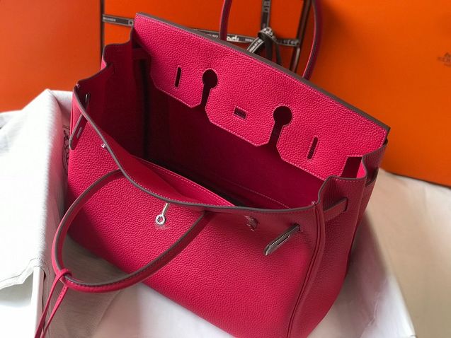 Hermes original togo leather birkin 30 bag H30-1 rose red