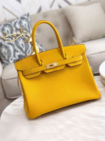 Hermes original togo leather birkin 30 bag H30-1 amber