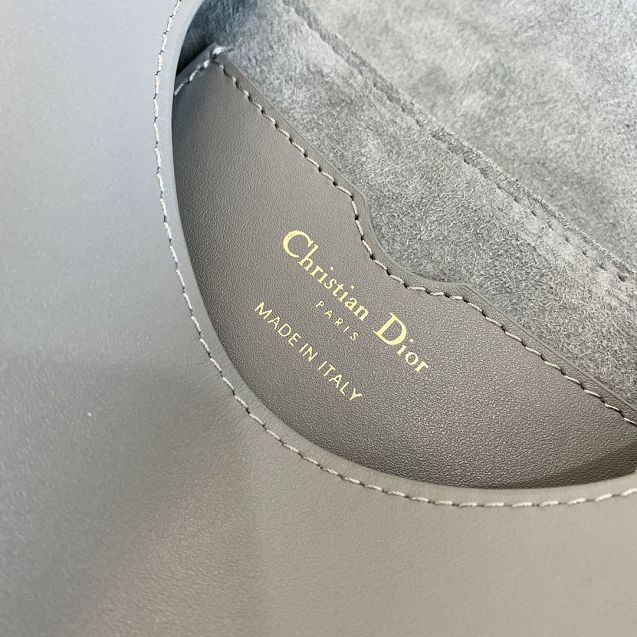 2020 Dior original calfskin small bobby bag M9317 grey