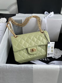 CC original calfskin small 2.55 handbag AS0874 light green