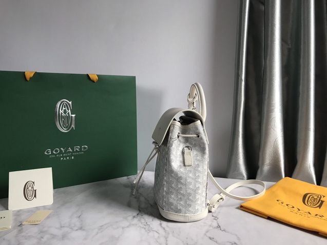 Goyard original canvas alpin mini backpack GY0005 white