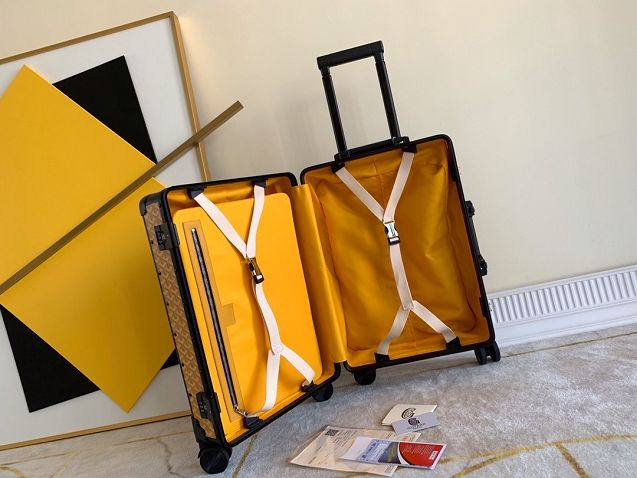 Goyard canvas rolling luggage GY0003 yellow