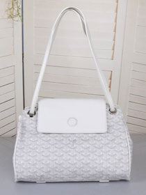 Goyard original canvas rouette shoulder bag GY0004 white