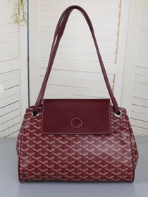 Goyard original canvas rouette shoulder bag GY0004 wine red