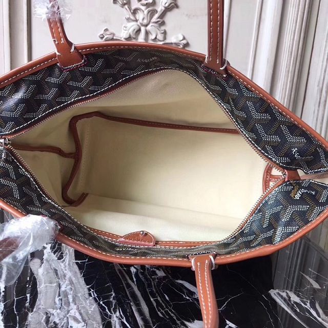 Goyard original canvas artois PM bag GY0002 black&brown