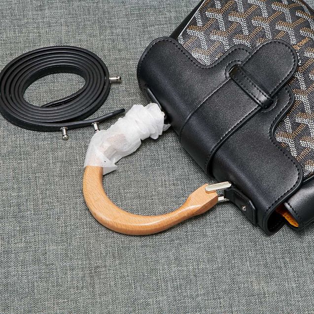 Goyard original canvas  mini saigon bag GY0007 black