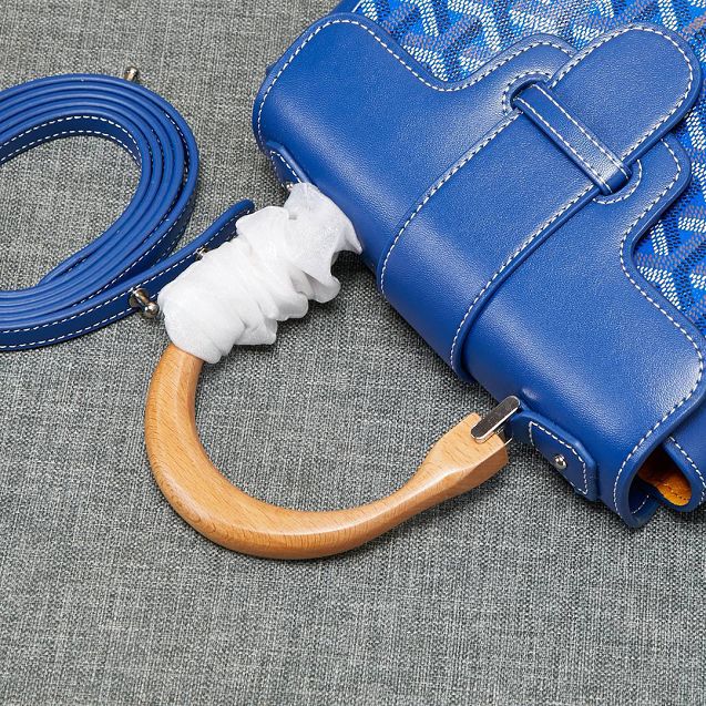 Goyard original canvas  mini saigon bag GY0007 blue