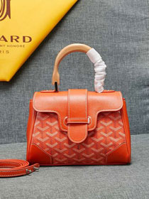 Goyard original canvas mini saigon bag GY0007 orange