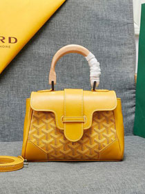 Goyard original canvas  mini saigon bag GY0007 yellow