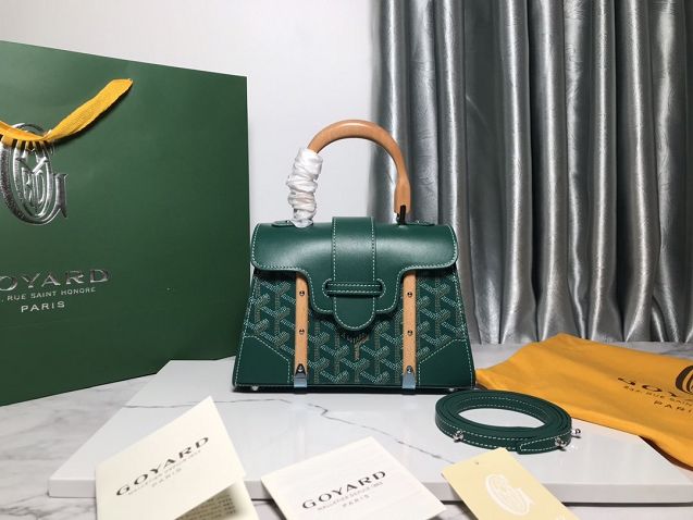 Goyard original canvas saigon structure mini bag GY0009 green