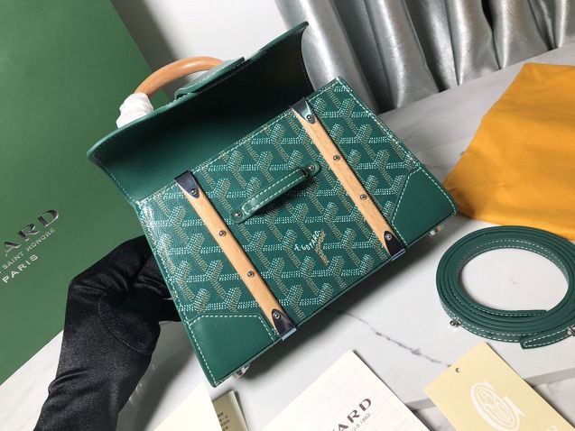 Goyard original canvas saigon structure mini bag GY0009 green