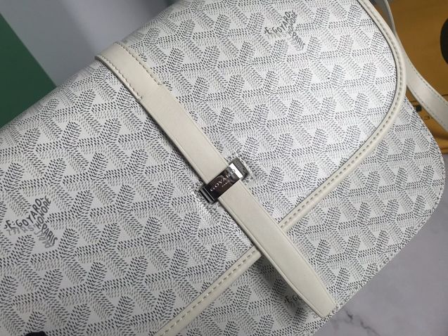 Goyard original canvas belvedere bag GY0012 white