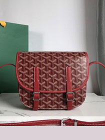 Goyard original canvas belvedere bag GY0013 wine red