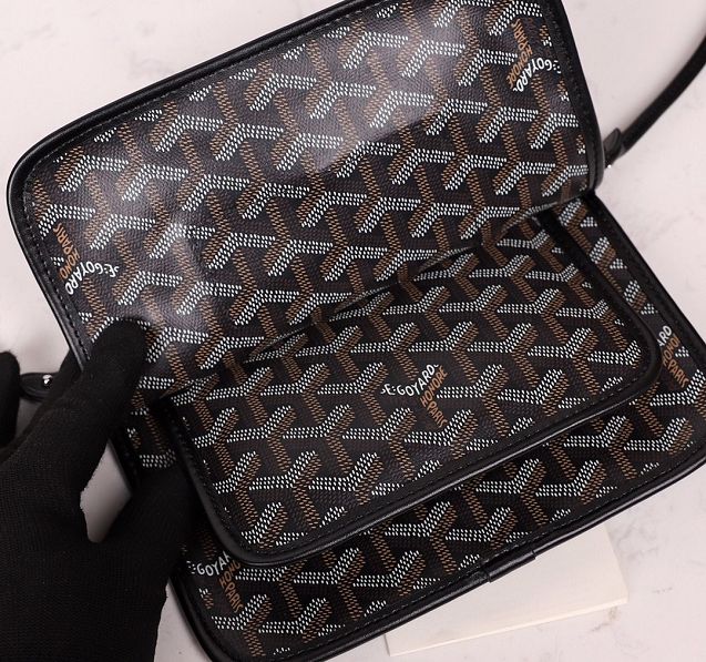 Goyard original canvas plumet pouch GY0010 black	